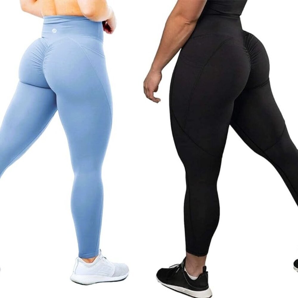 2 Bundle Lot Women Skinny Legging High Waist Spandex Strechy Comfort Size Small